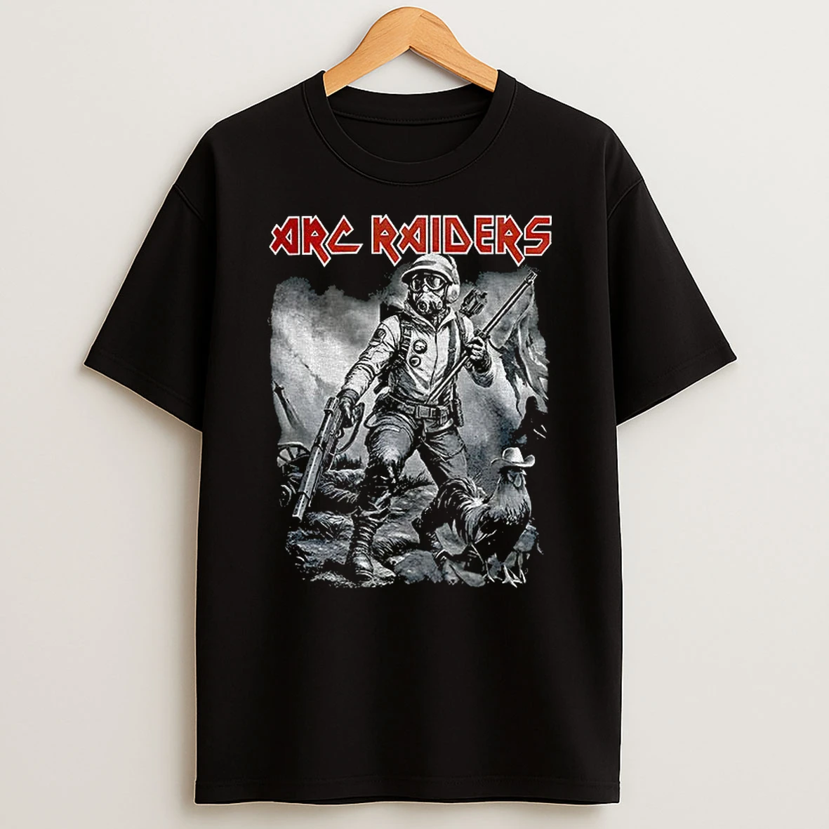 Arc Raiders Vintage Gamer Rock Style T Shirt