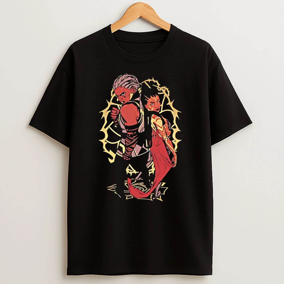Arcane Mel And Ambessa Foil T Shirt