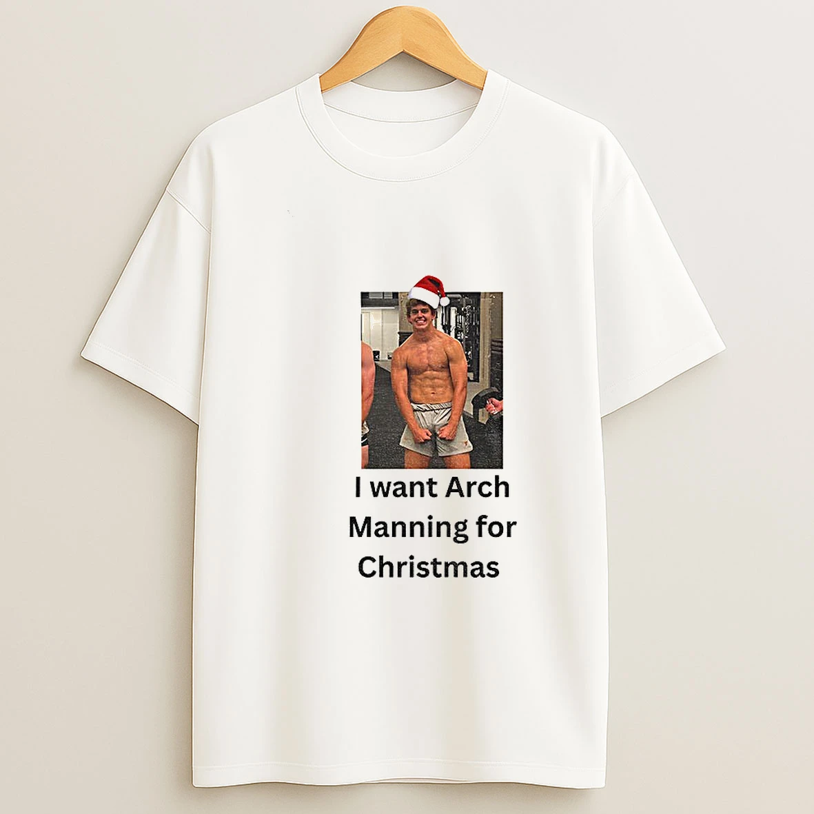 Arch Manning Santa Hat I Want Arch Manning For Christmas T Shirt