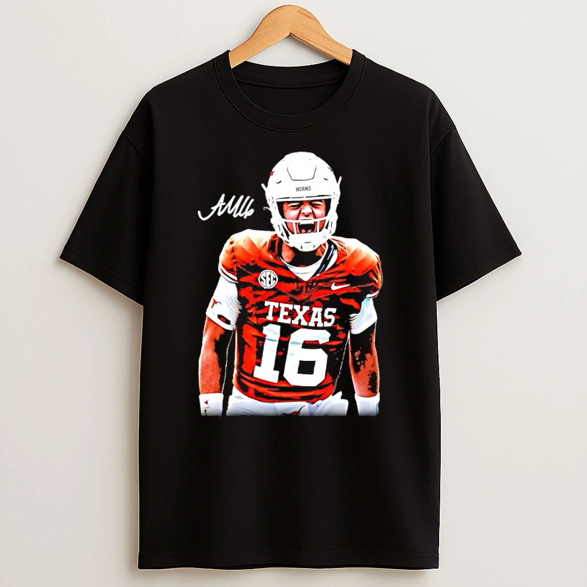 Arch Manning Texas Longhorns Locked In Signature T Shirt