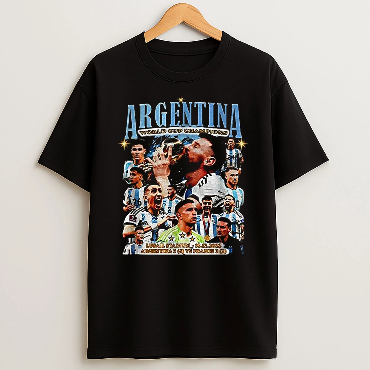 Argentina World Cup Champs Lusail Stadium Argentina Vs France Graphic T Shirt