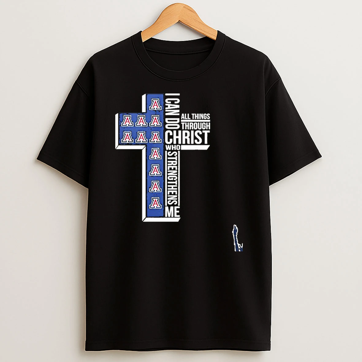 Arizona Basketball Logo I Can Do All Things Through Christ Who Strengthens Me T Shirt