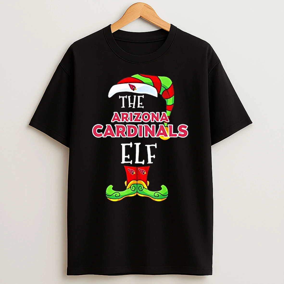Arizona Cardinals Christmas Elf T Shirt