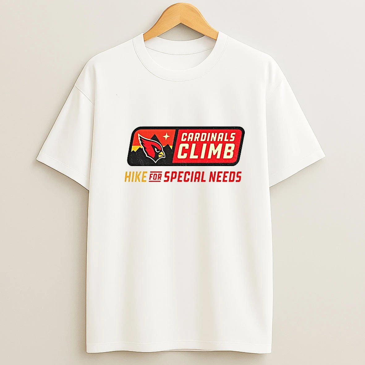 Arizona Cardinals Climb Hike For Special Needs T Shirt