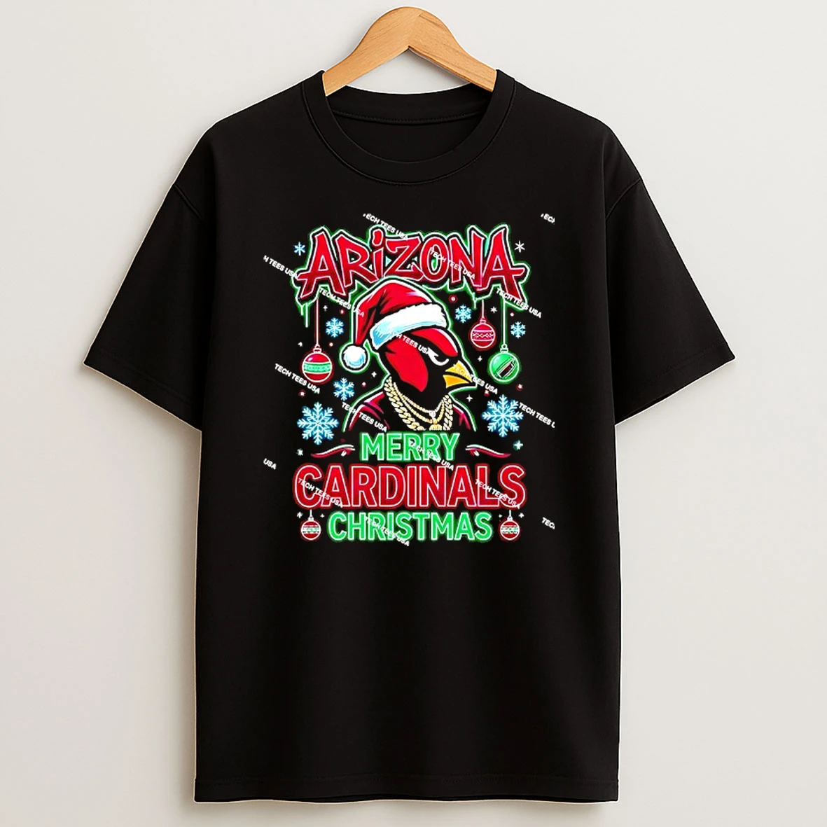 Arizona Cardinals Football Merry Christmas Holiday T Shirt