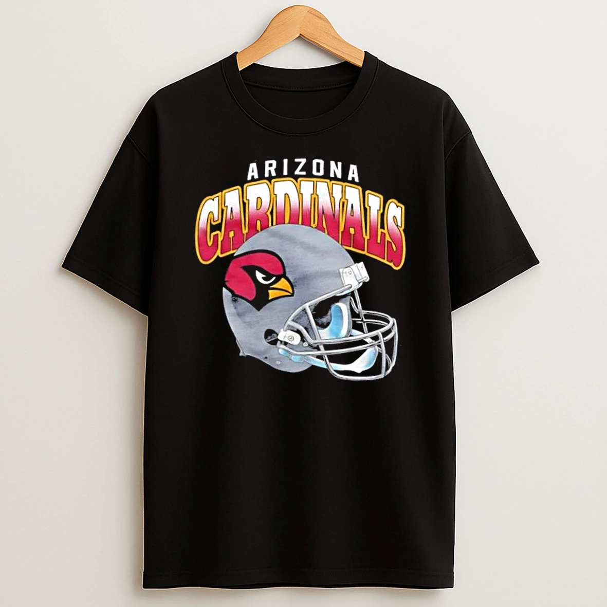 Arizona Cardinals Gradient Football Helmet T Shirt
