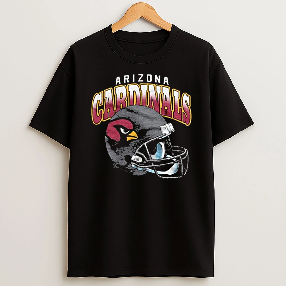Arizona Cardinals Gradient Helmet T Shirt