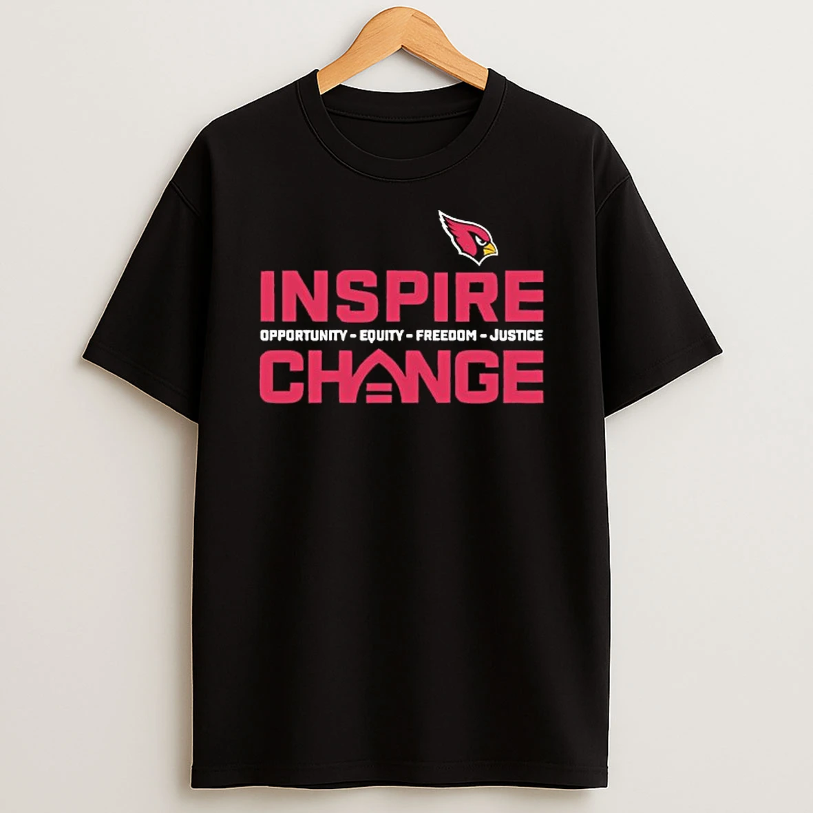 Arizona Cardinals Inspire Change Opportunity Equity Freedom Justice T Shirt
