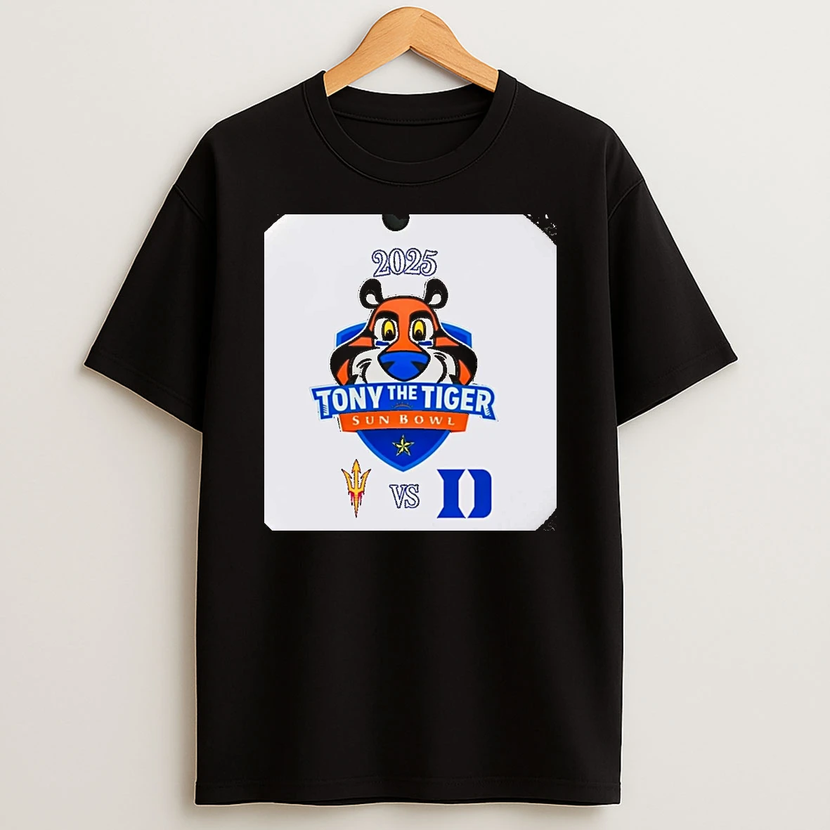 Arizona State Sun Devils Vs Duke Blue Devils 2025 Tony The Tiger Sun Bowl Christmas T Shirt