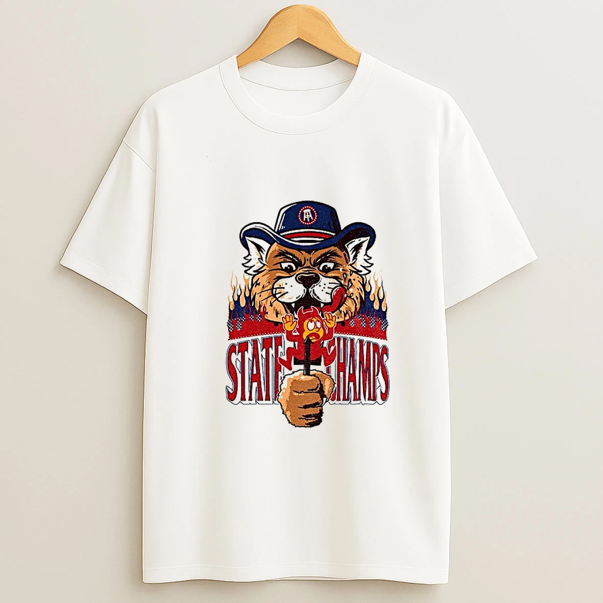 Arizona Wildcats Arizona State Sun Devils State Champs Mascot T Shirt