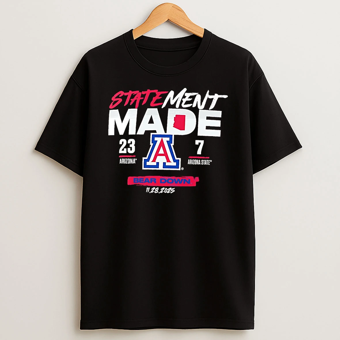Arizona Wildcats Statement Made Bear Down T Shirt