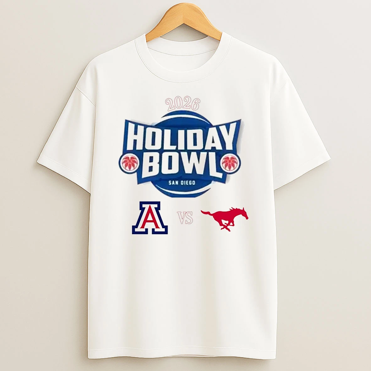 Arizona Wildcats Vs Smu Mustangs 2026 Holiday Bowl T Shirt