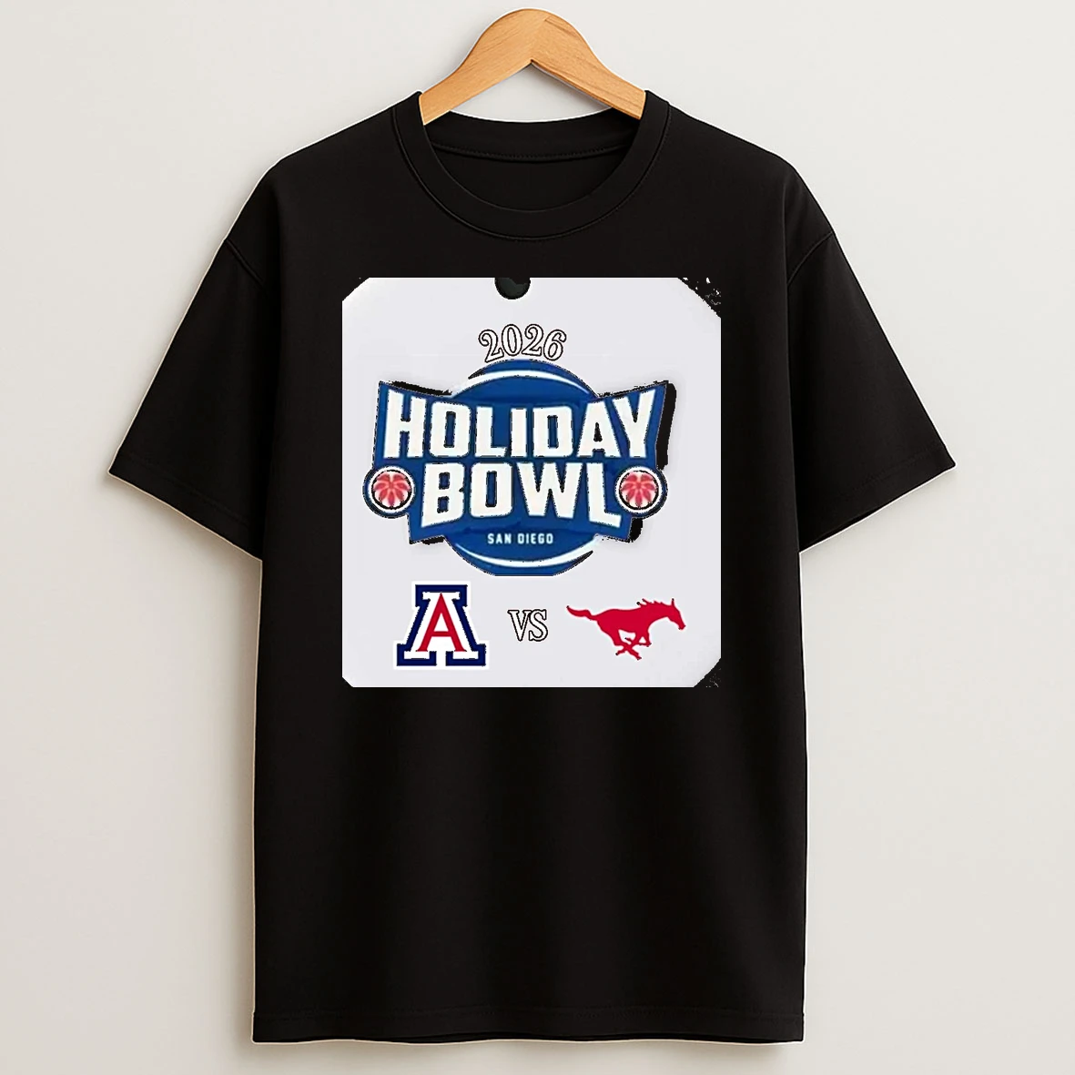 Arizona Wildcats Vs Smu Mustangs 2026 Holiday Bowl Christmas T Shirt