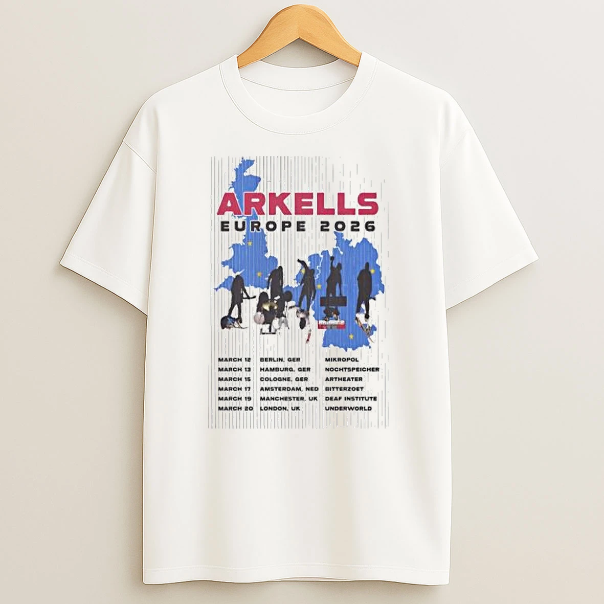 Arkells Europe Tour 2026 T Shirt