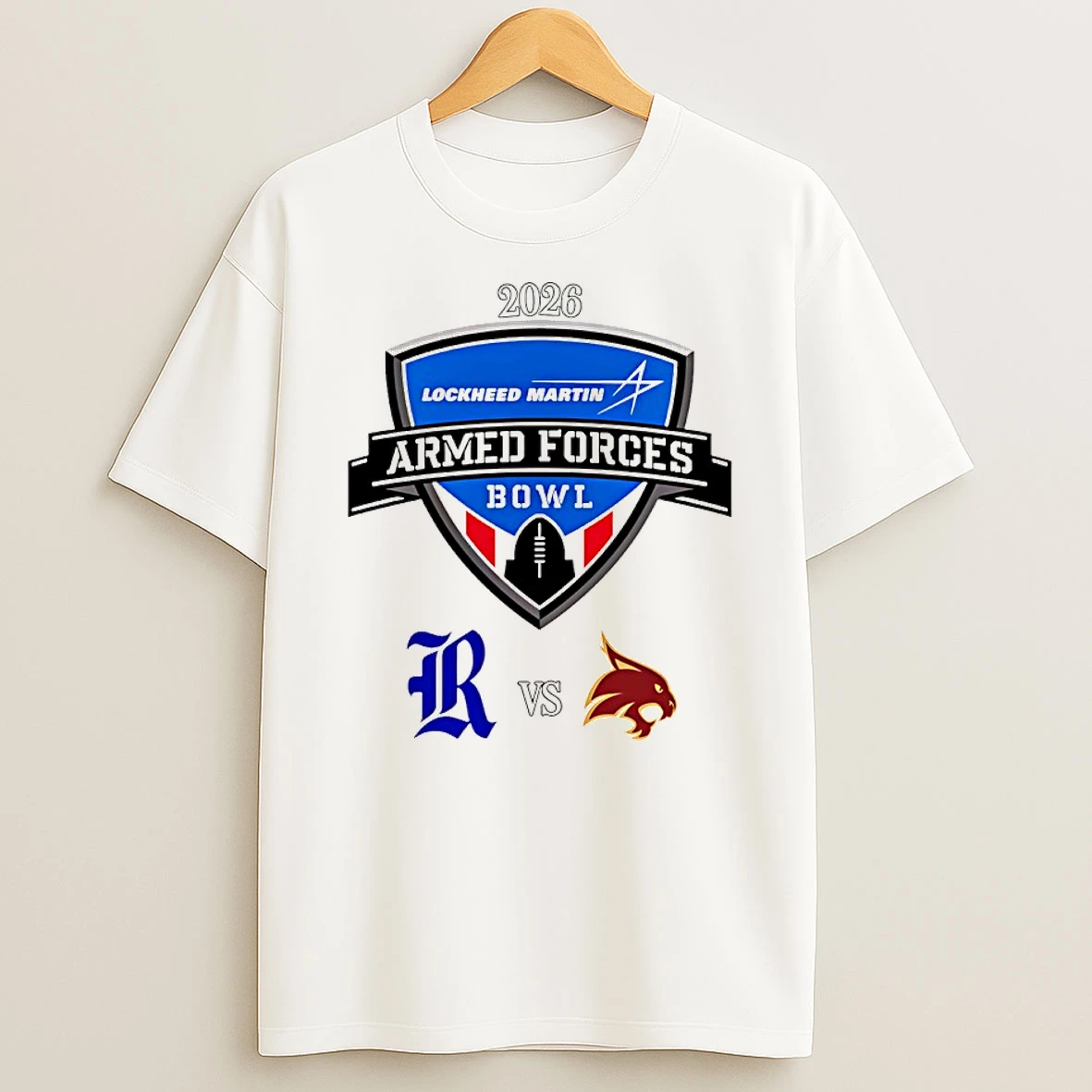 Armed Forces Bowl 2026 Rice Vs Texas State T Shirt