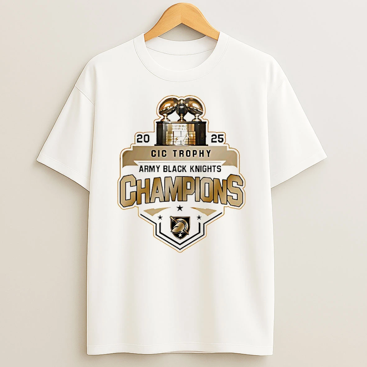 Army Black Knights Special Cic Trophy Champions 2025 T Shirt
