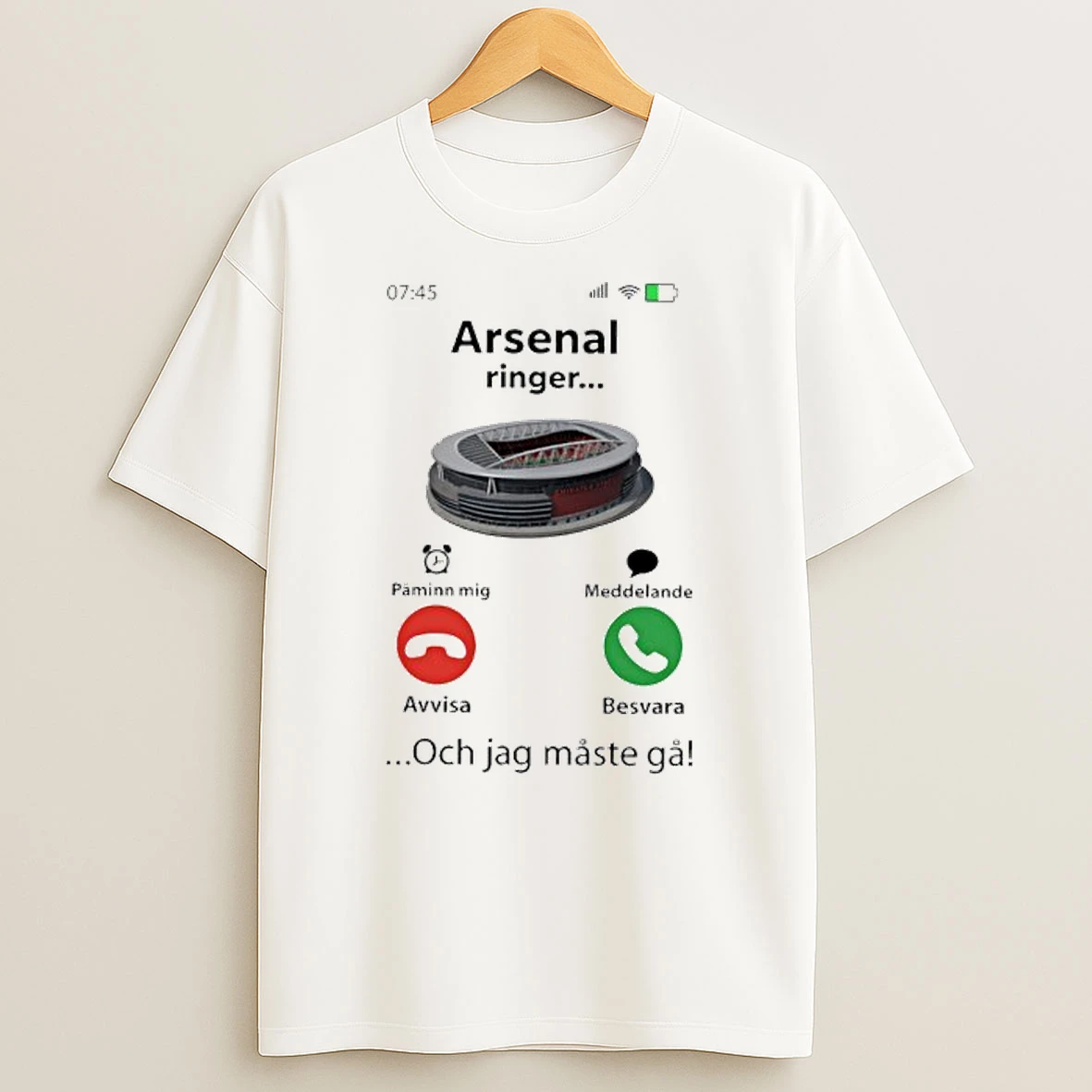 Arsenal Ringer Och Jag Master Ga T Shirt