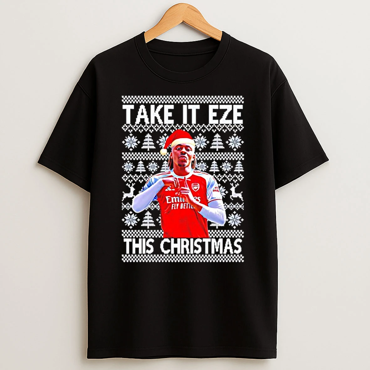 Arsenal Take It Eze This Christmas Ugly T Shirt