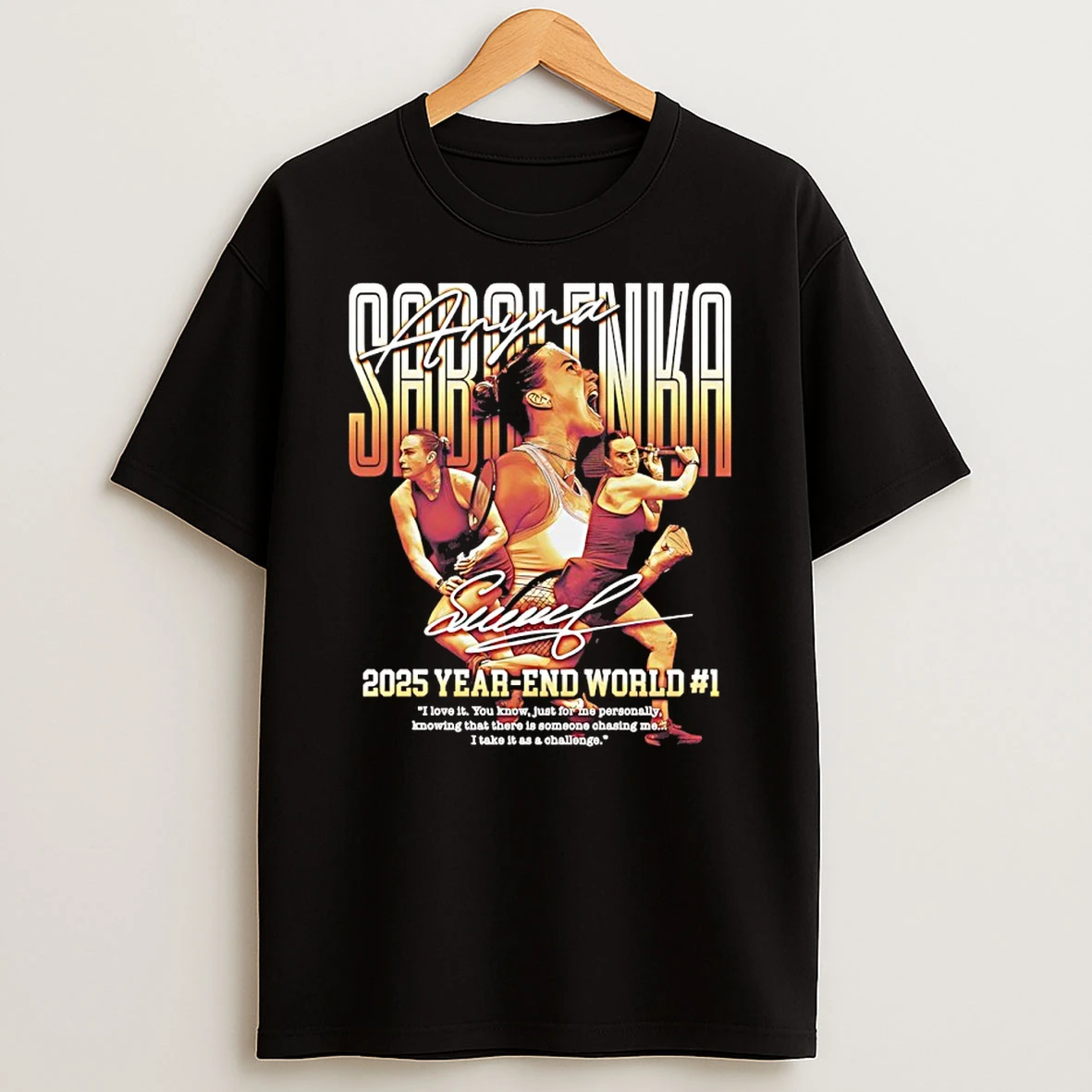 Aryna Sabalenka 2025 Year End World 1 Signature Vintage T Shirt