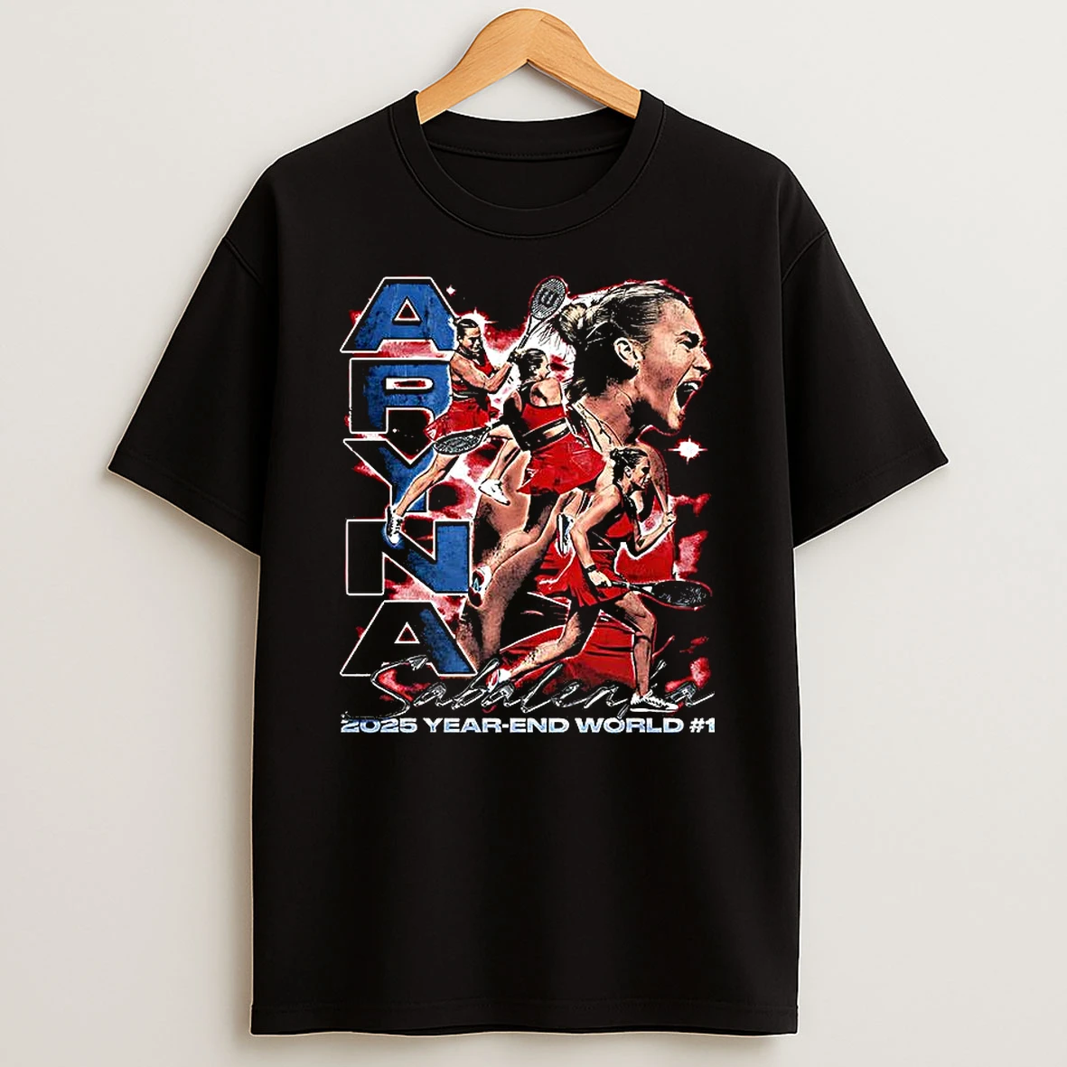 Aryna Sabalenka Year End World Number 1 Tennis Vintage T Shirt