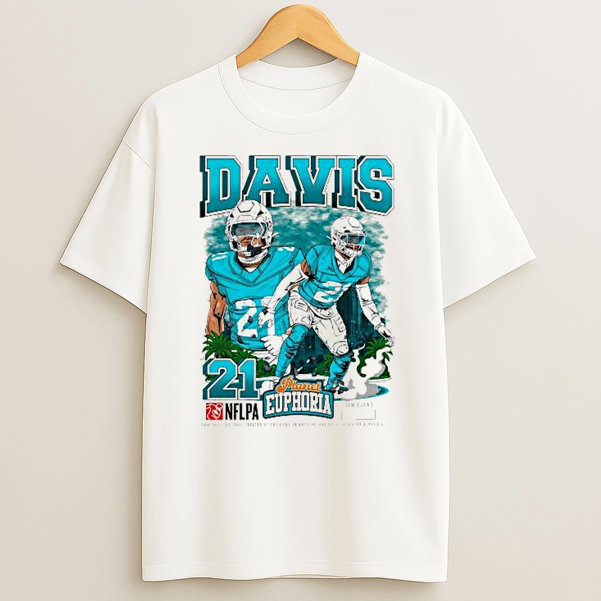 Ashtyn Davis Miami Dolphins Nflpa 2025 T Shirt