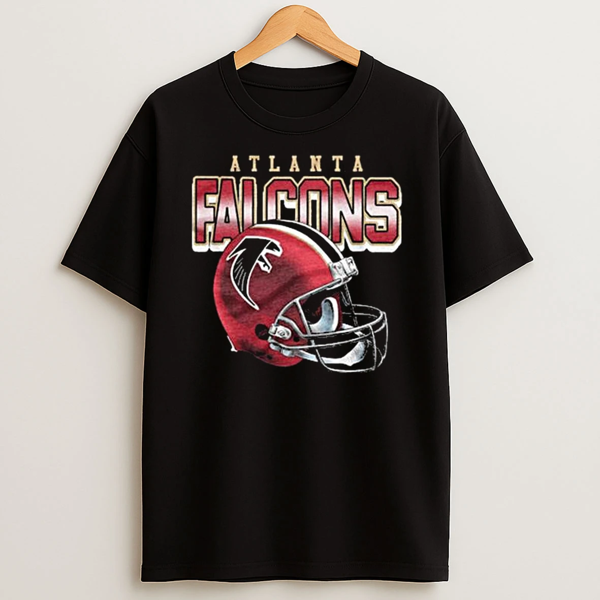 Atlanta Falcons Gradient Helmet T Shirt