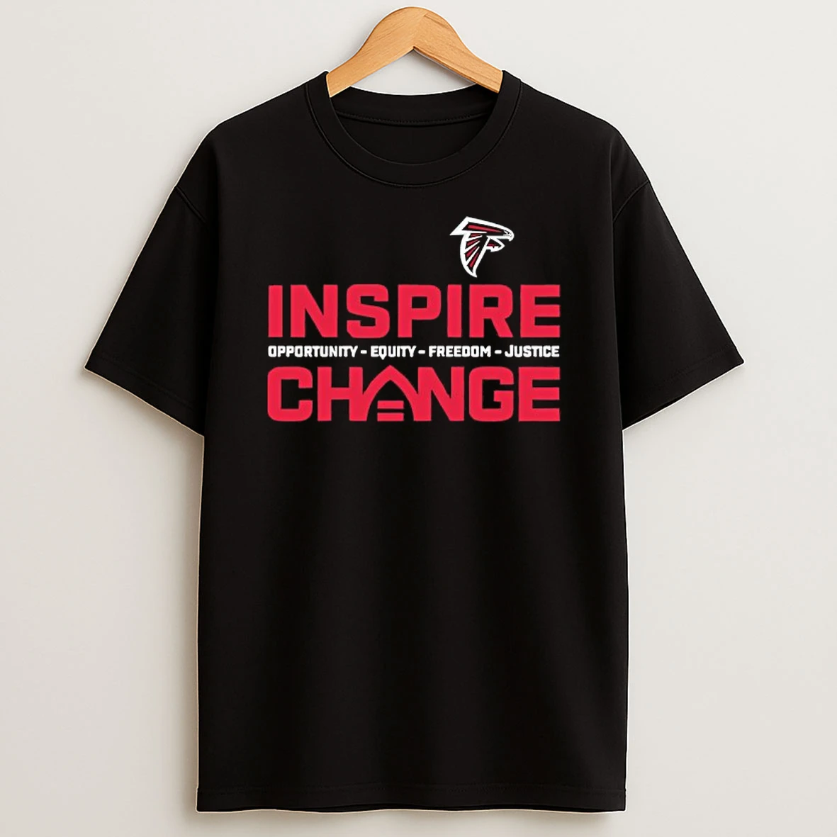 Atlanta Falcons Inspire Change Opportunity Equity Freedom Justice T Shirt