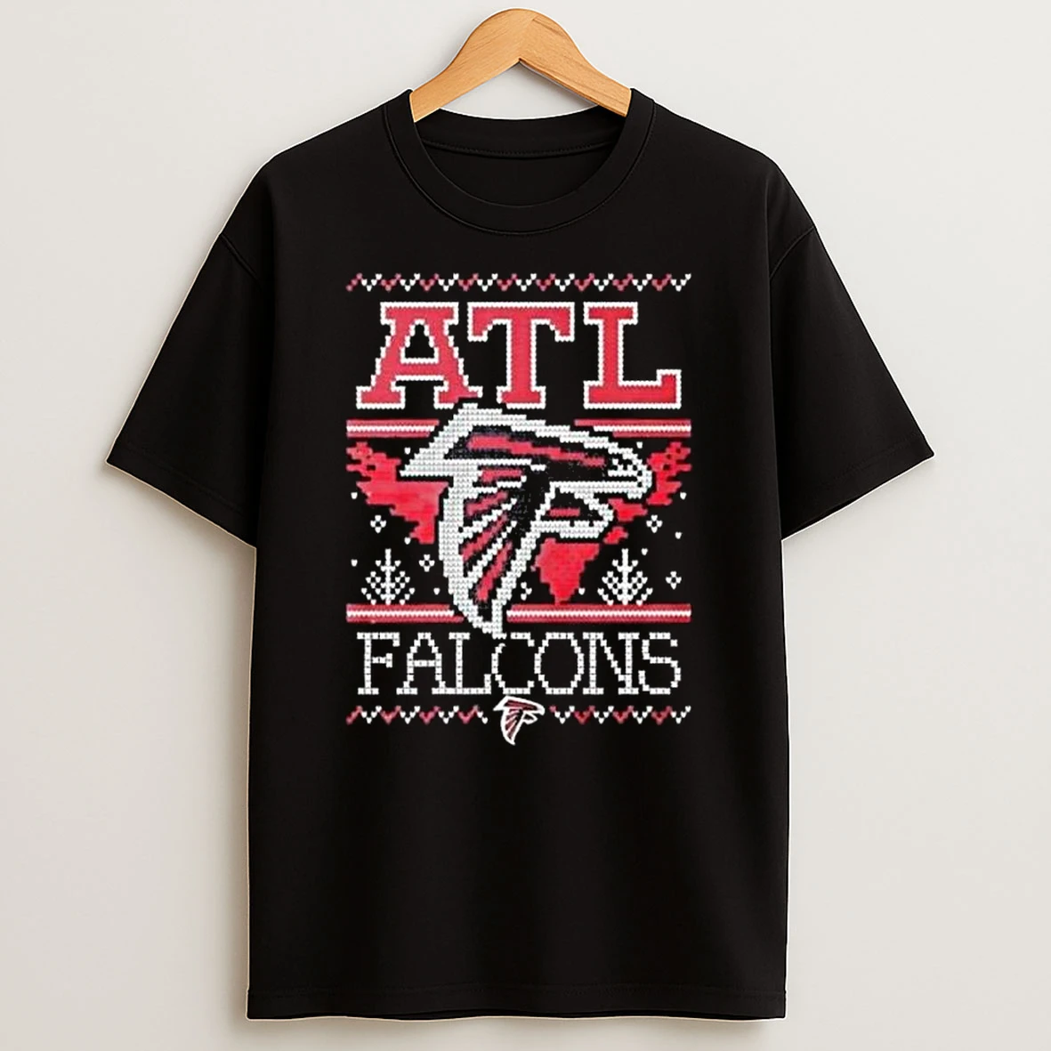 Atlanta Falcons Nfl Holiday Ugly Christmas 2025 T Shirt