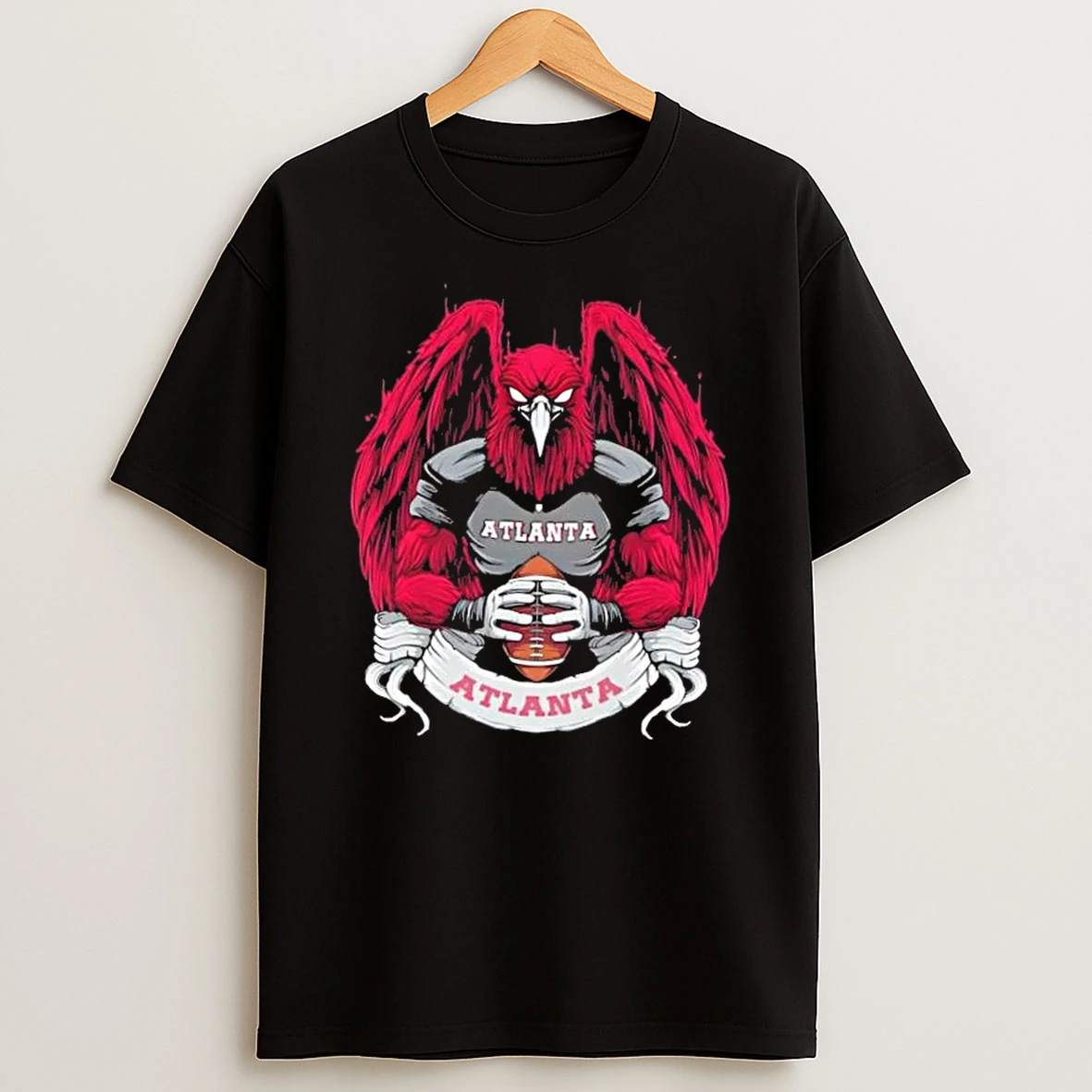 Atlanta Falcons Football Mascot Hug The Ball T Shirt