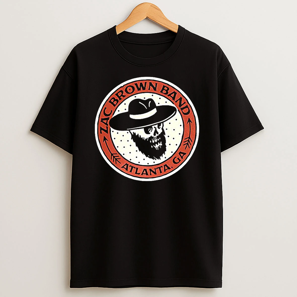 Atlanta Skull Zac Brown Logo T Shirt