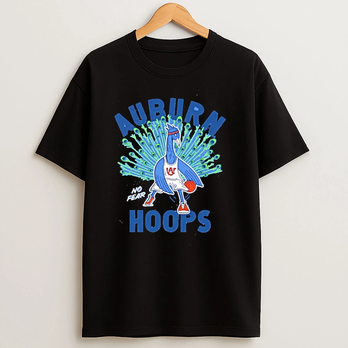 Auburn Basketball Peacock T Shirt