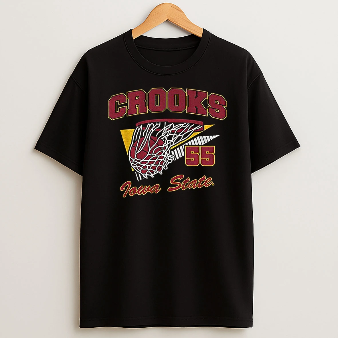 Audi Crooks Retro Swish Iowa State Cyclones Basketball Logo T Shirt