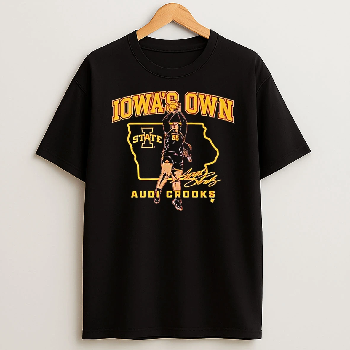 Audi Crooks State Star Iowa State Basketball Signature T Shirt