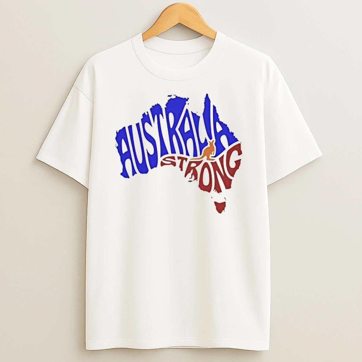 Australia Strong Map T Shirt