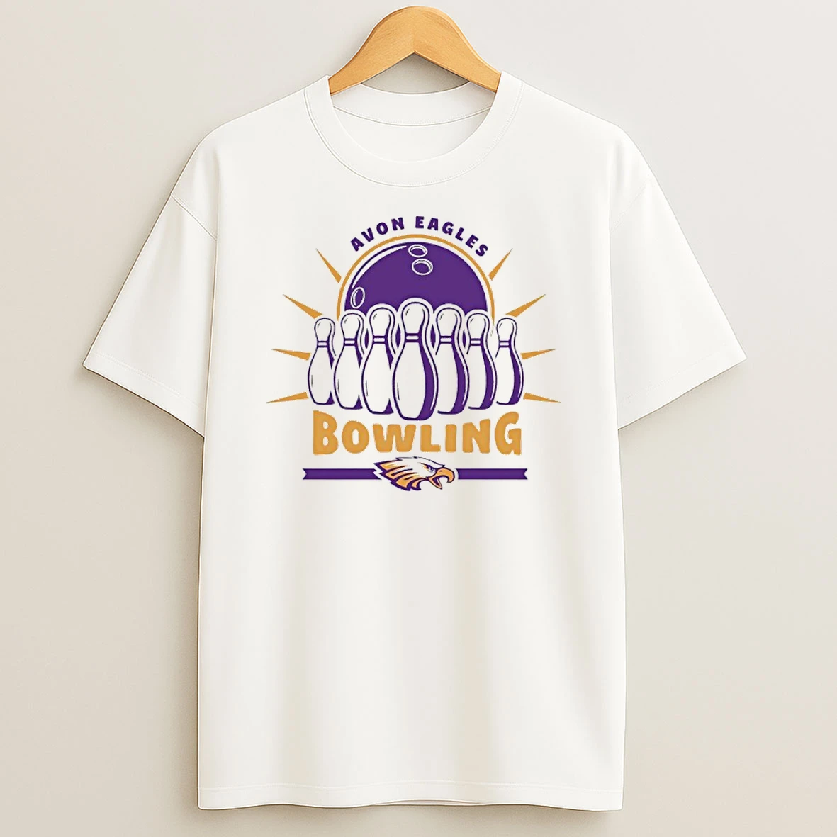 Avon Eagles Bowling T Shirt