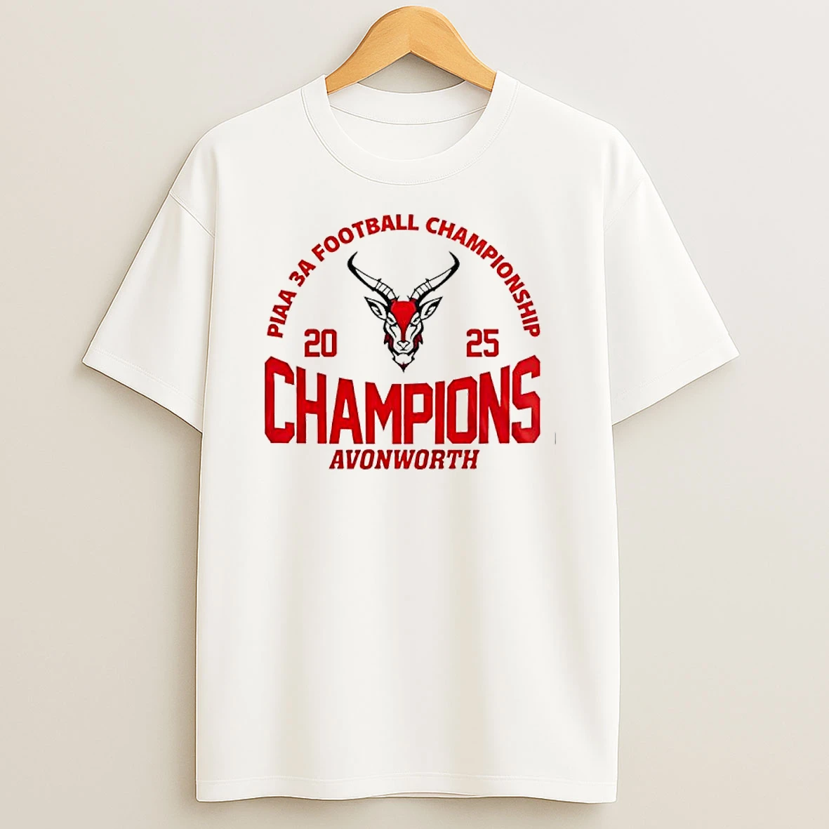 Avonworth Antelopes Piaa 3a Football Champions 2025 T Shirt