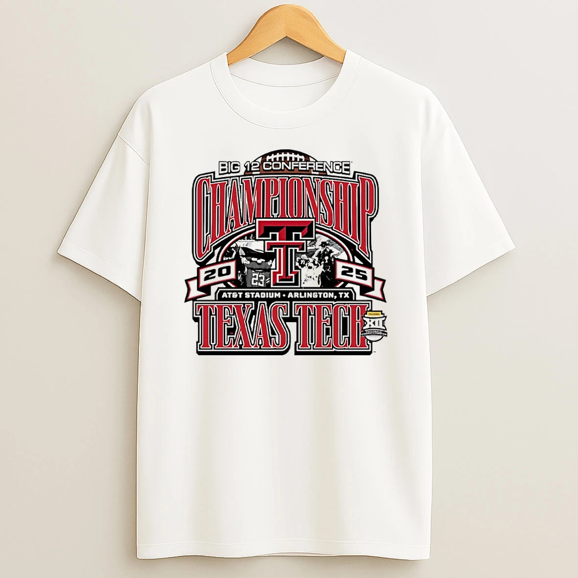 Big 12 Conference Championship 2025 Texas Tech Red Raiders Circle T Shirt
