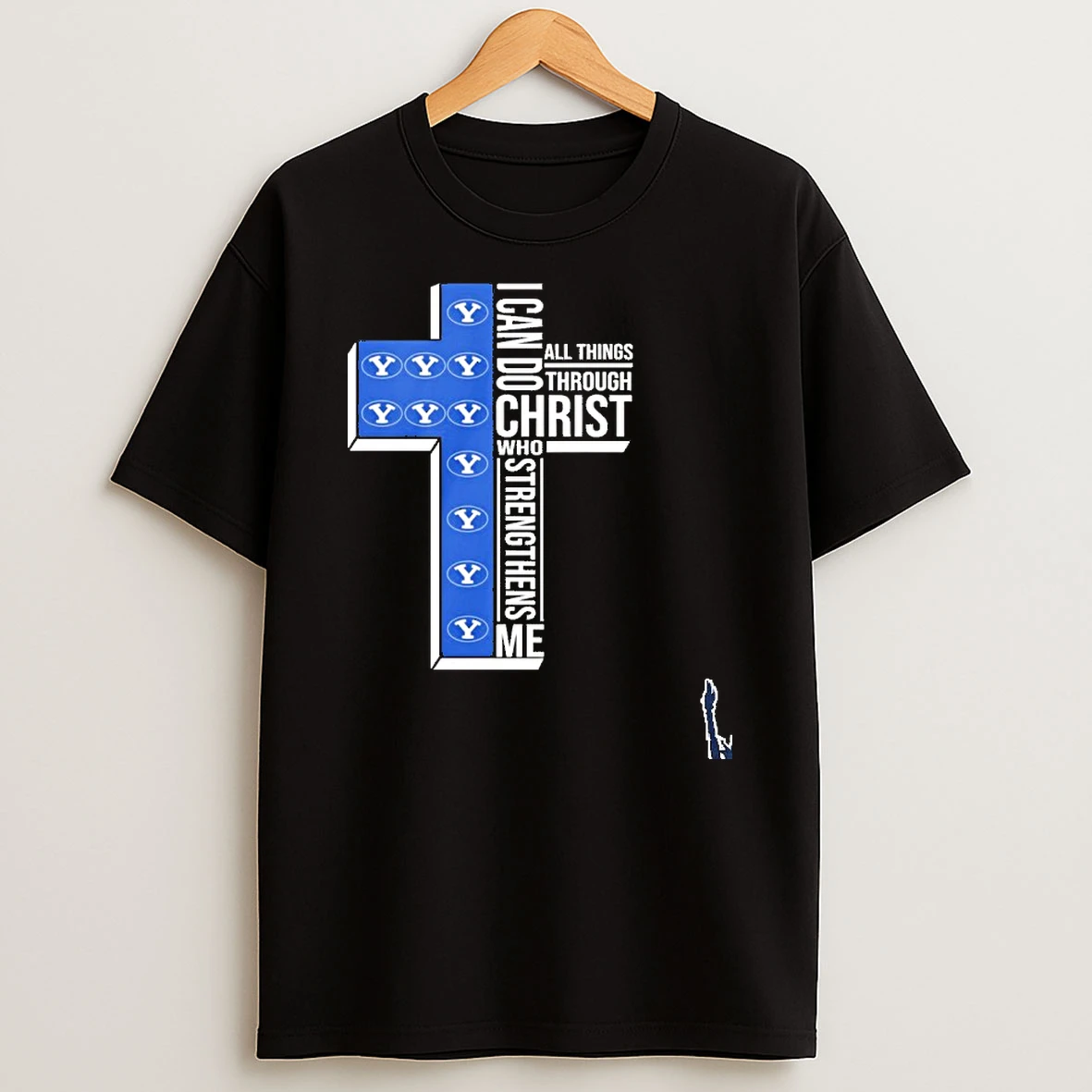 Byu Basketball Logo I Can Do All Things Through Christ Who Strengthens Me T Shirt