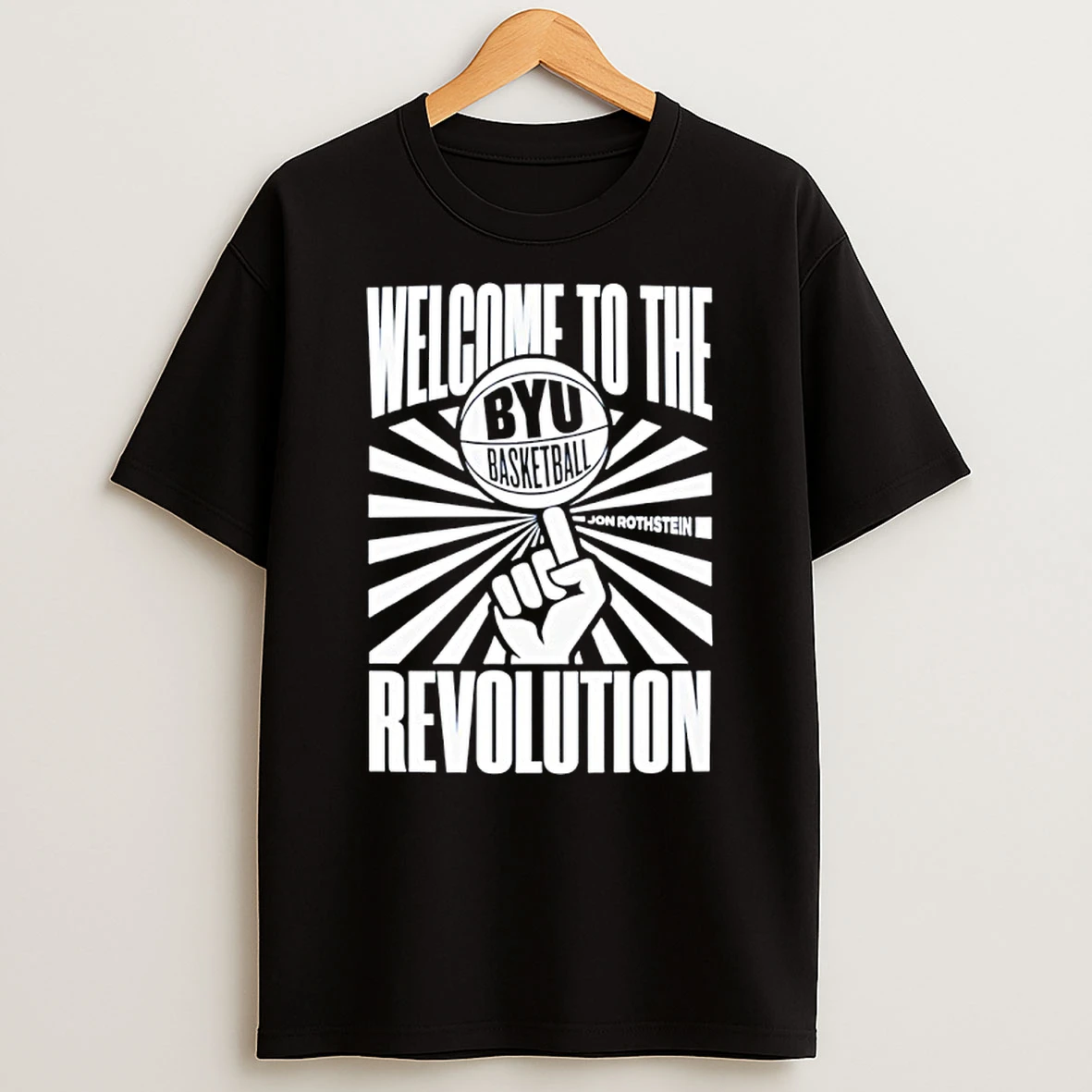 Byu Basketball Welcome To The Revolution Jon Rothstein T Shirt