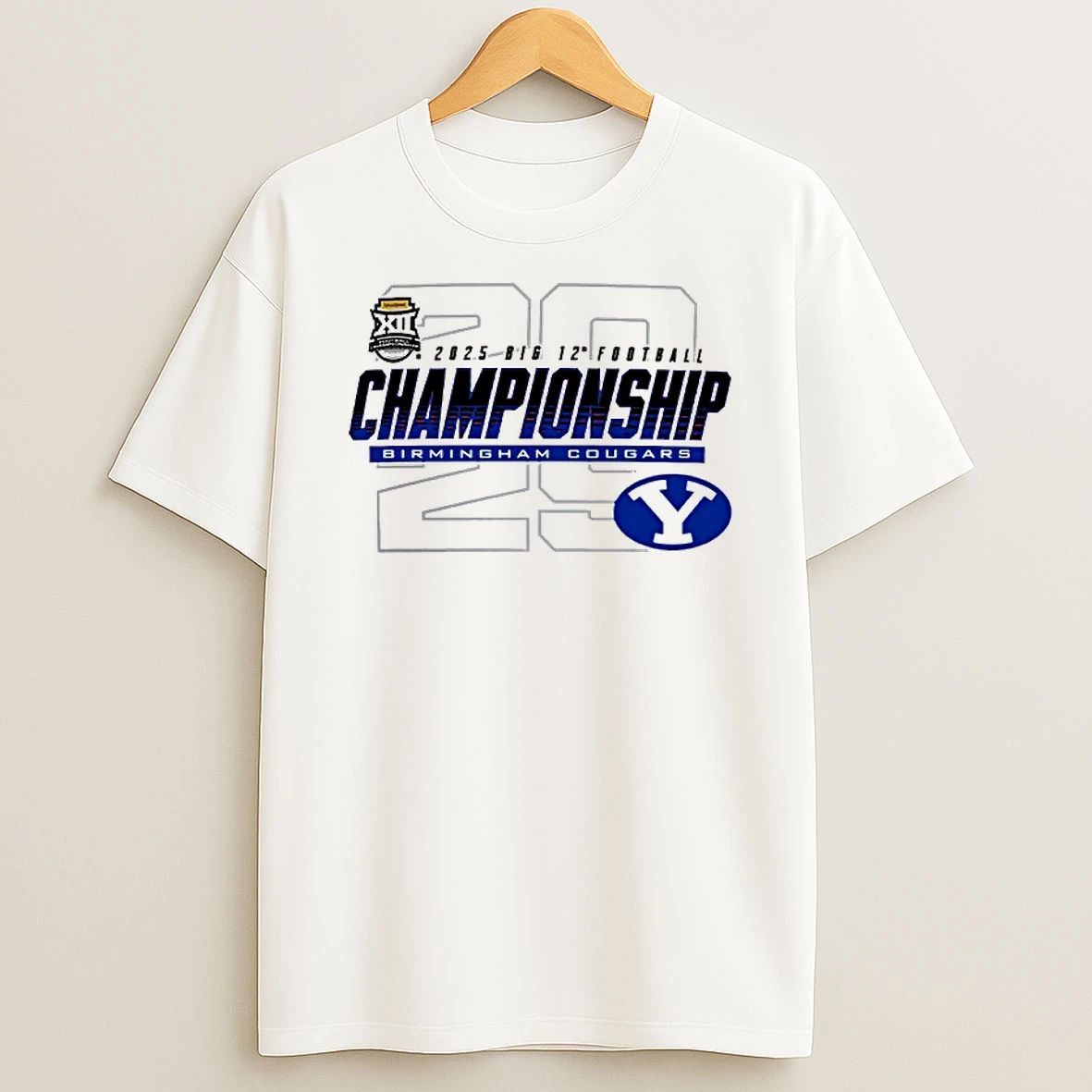 Byu Cougars 2025 Big 12 Football Championship Bound T Shirt