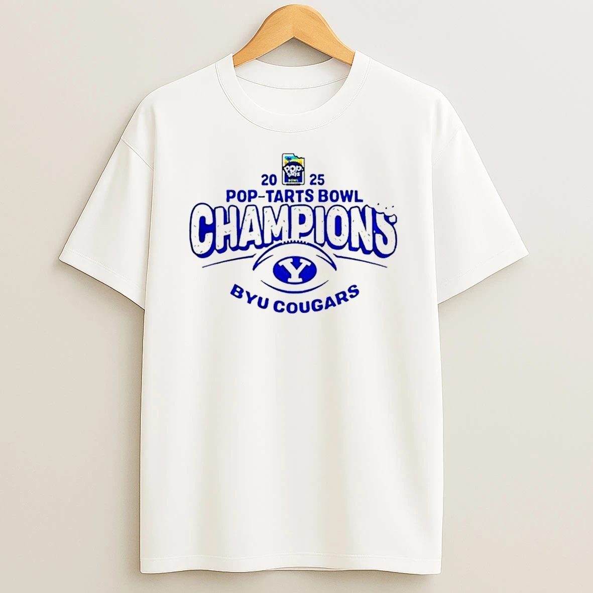 Byu Cougars 2025 Pop Tarts Bowl Champions Locker Room T Shirt