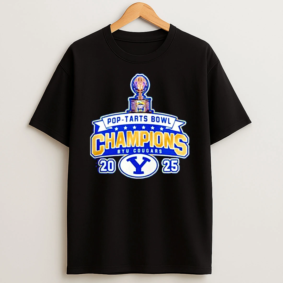 Byu Cougars 2025 Pop Tarts Bowl Champions Logo T Shirt
