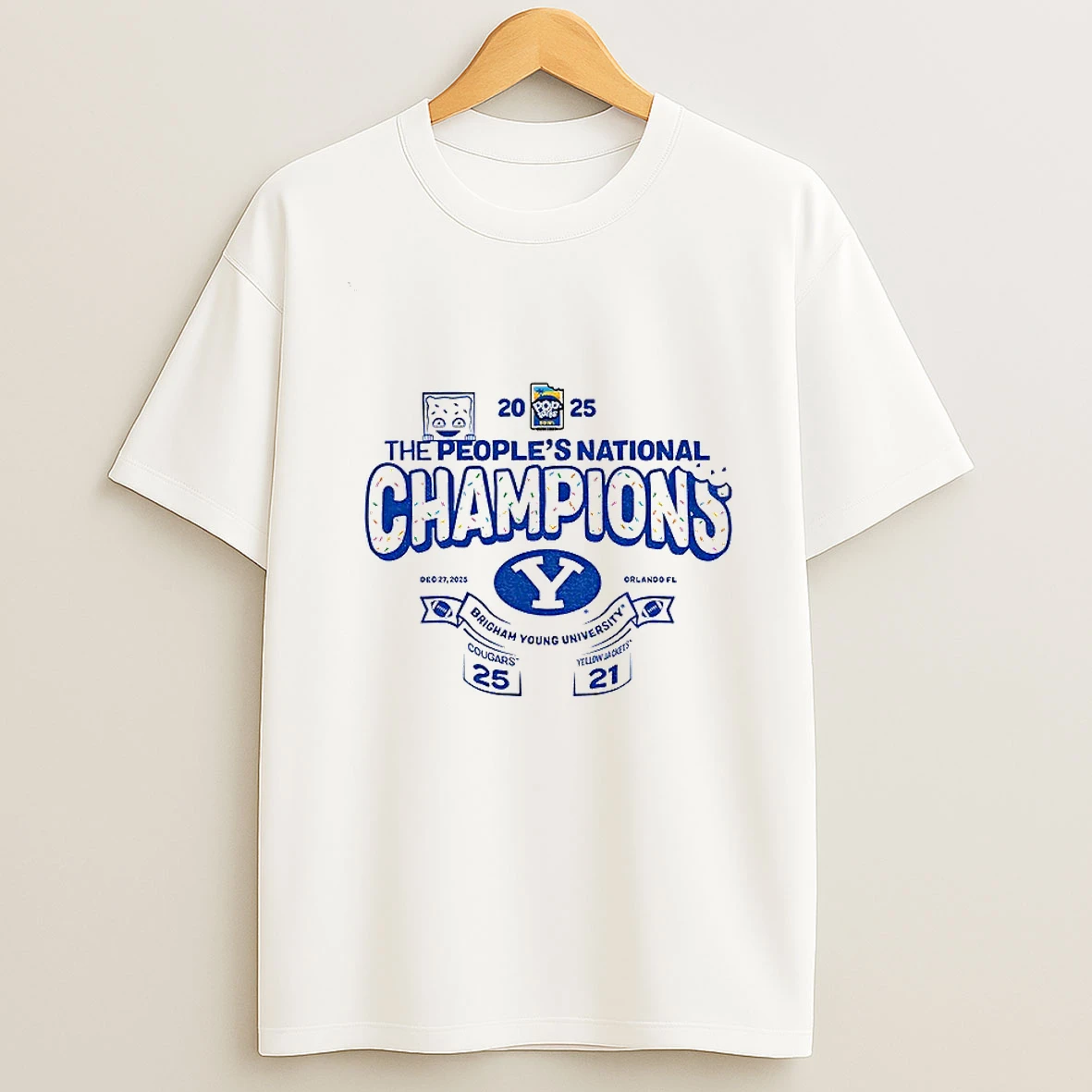Byu Cougars Football The Peoples National Champions Brigham Young University T Shirt