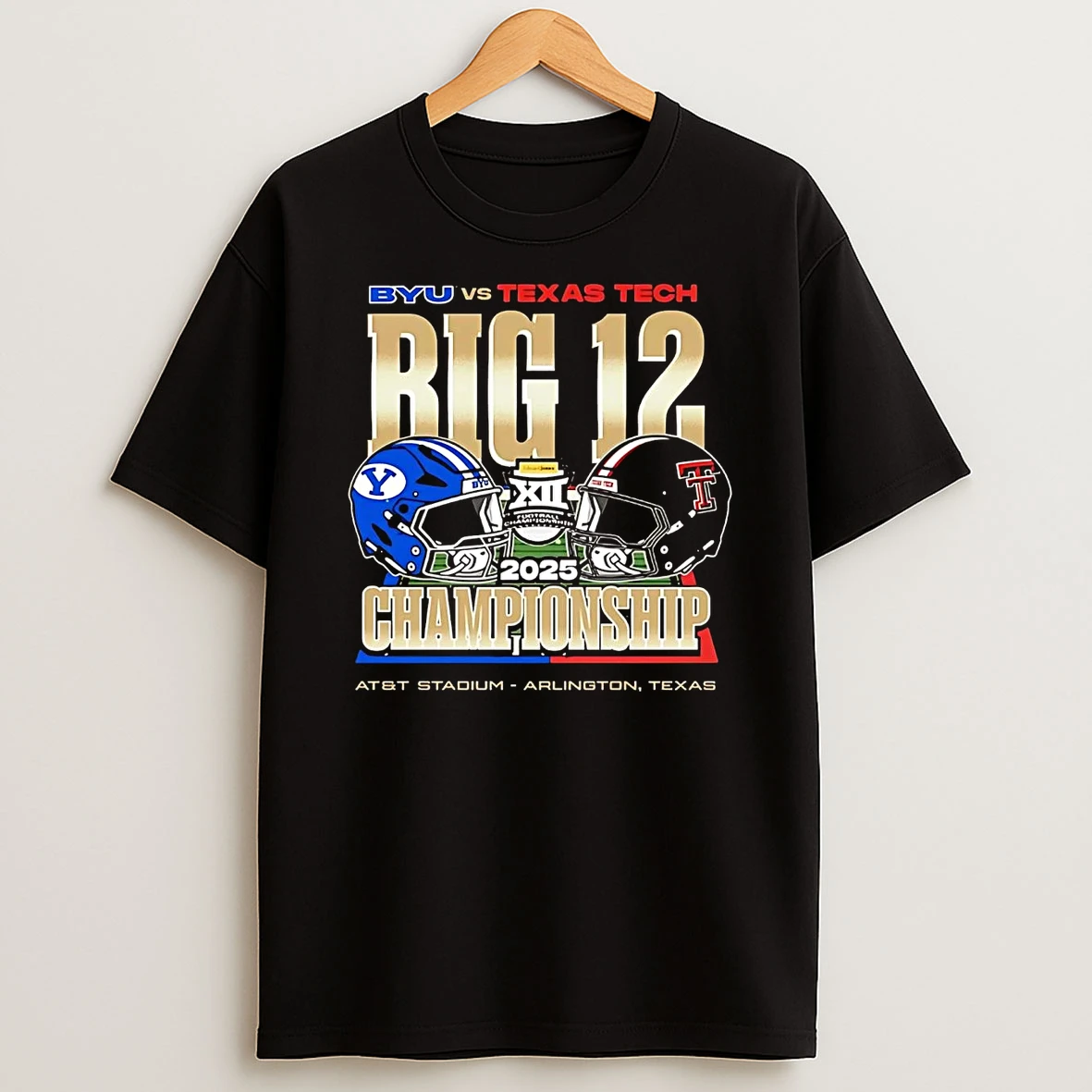 Byu Vs Texas Tech 2025 Big 12 Championship Matchup T Shirt