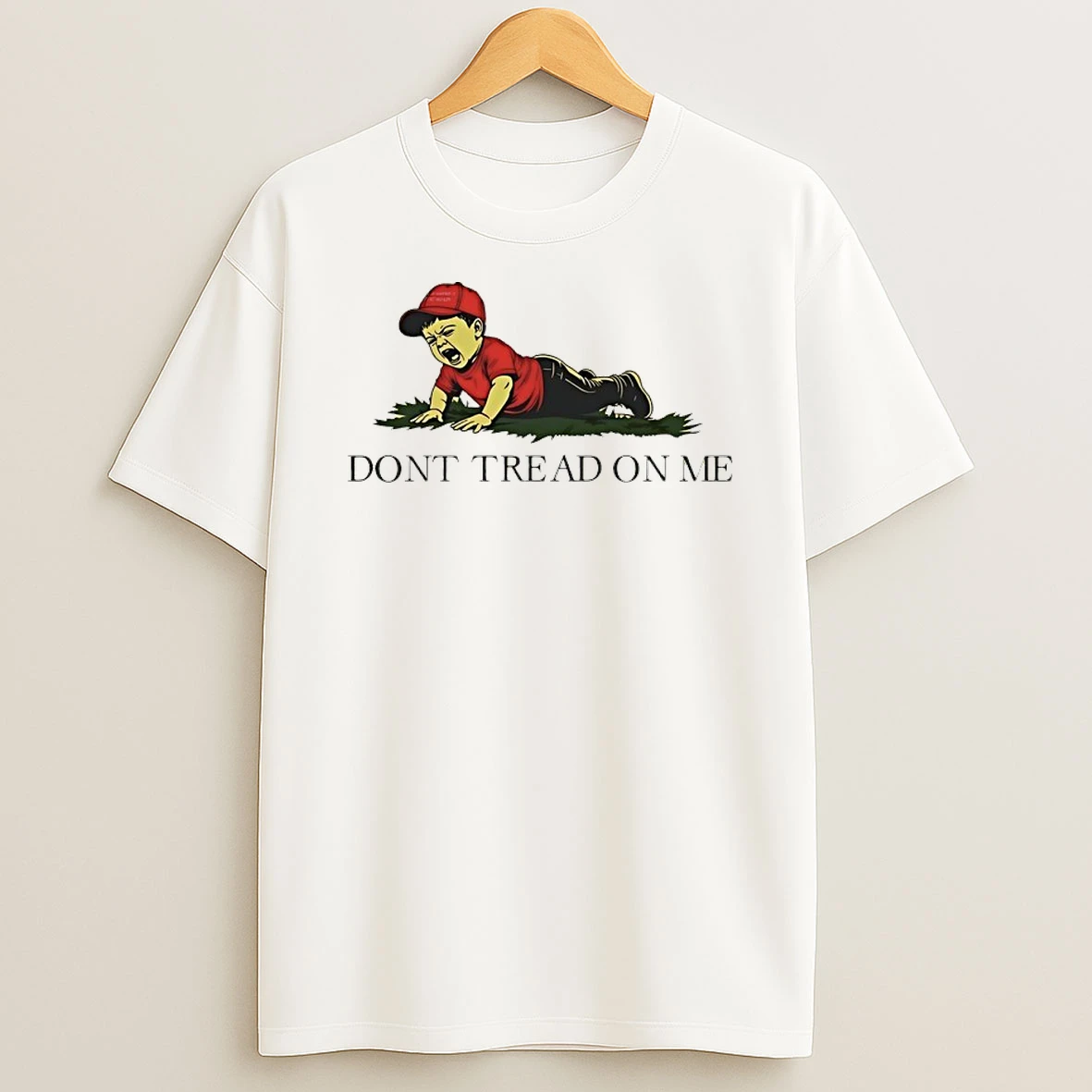 Baby Boy Cry Dont Tread On Me T Shirt