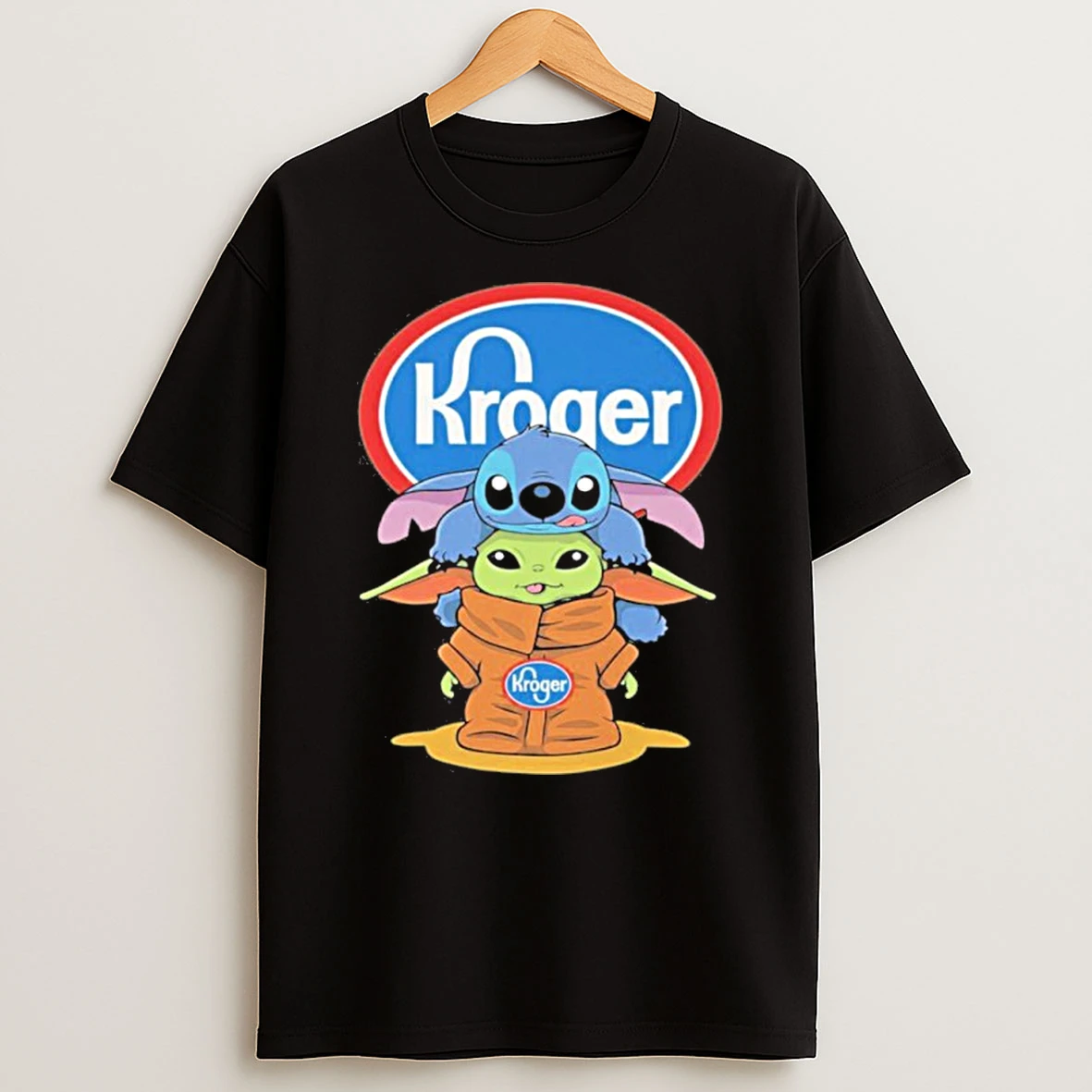 Baby Stitch And Baby Yoda Kroger T Shirt