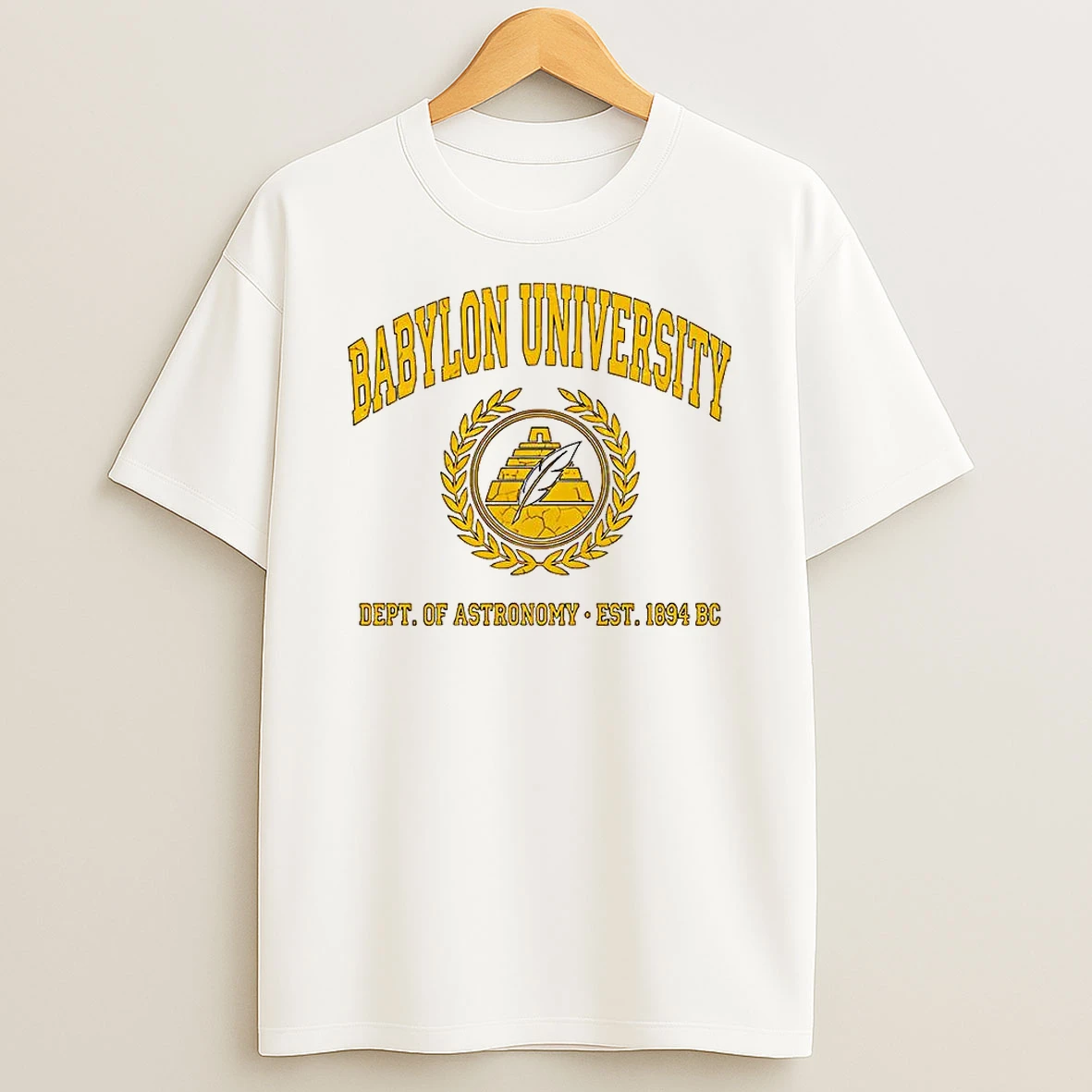 Babylon University Dept Of Astronomy Est 1894 Bc Logo T Shirt