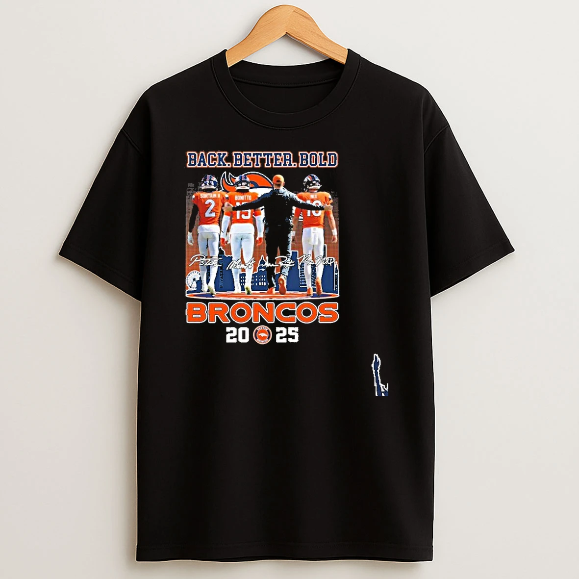 Back Better Bold Denver Broncos 2025 Playoffs T Shirt