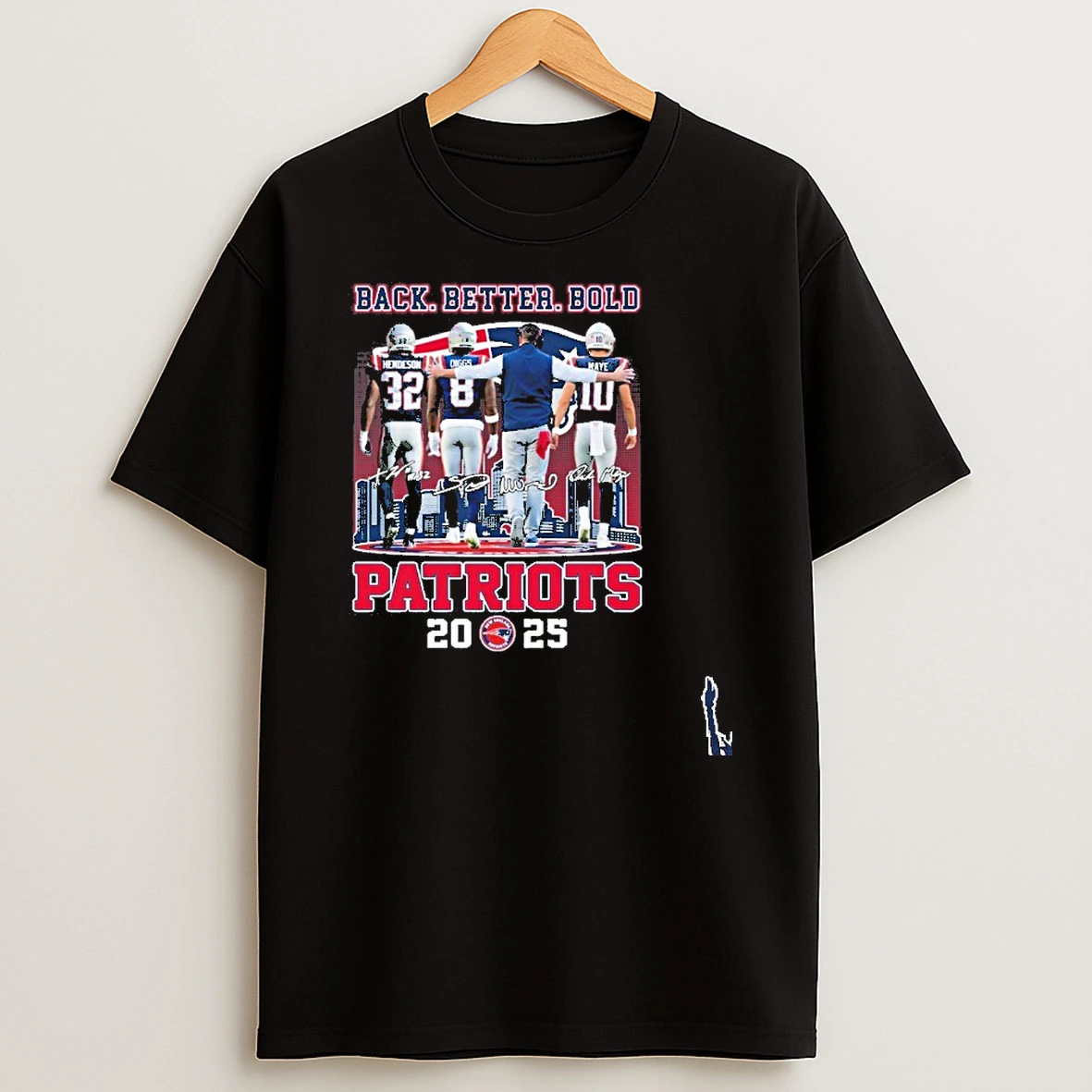 Back Better Bold Ne Patriots 2025 2025 Afc East Champions T Shirt