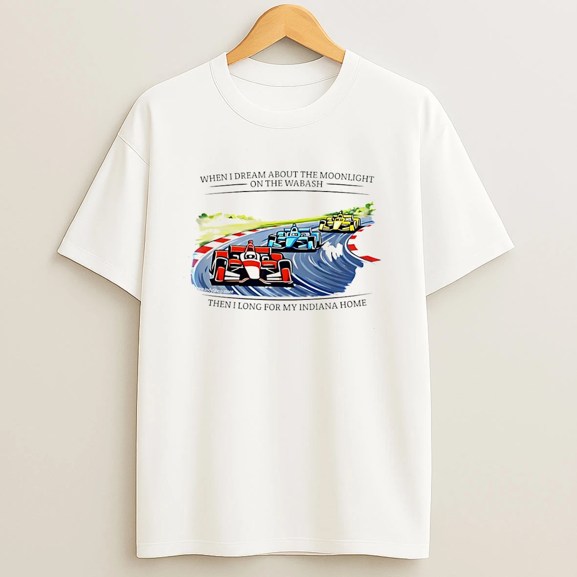 Back Home Again In Indiana Indycar Graphic T Shirt
